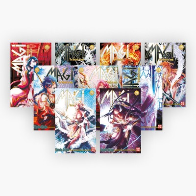 Shinobu Ohtaka / Magi - The Labyrinth of Magic Band 20-28 plus 1 exklusives  ...
