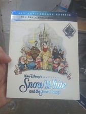 Disney Snow White Seven Dwarfs Blu-ray DVD 85th Anniversary With Slipcover