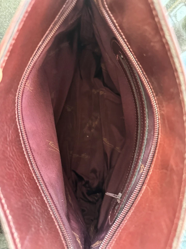 ВИНТАЖНЫЙ 1970-х Etienne Aigner Oxblood сумочка/карманник/наплечная сумка - Изображение 4 из 4