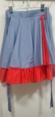Blue and Red skirt with ties Size Med - dance - square dance