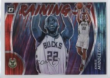 2020 Panini Donruss Optic Raining 3s Red Pulsar Prizm Khris Middleton #12 1b4j