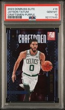 2023 Panini Donruss Elite Craftsmen 16 Jayson Tatum Purple /49 PSA 10
