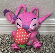 JUST PLAY DISNEY LILO AND STITCH 6" ANGEL WITH STRAWBERRY PLUSH STUFFED ANIMAL
