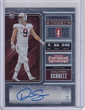 Dalton Schultz 2018 Panini Contenders Draft Picks Bowl Ticket Rc Auto (61/99)