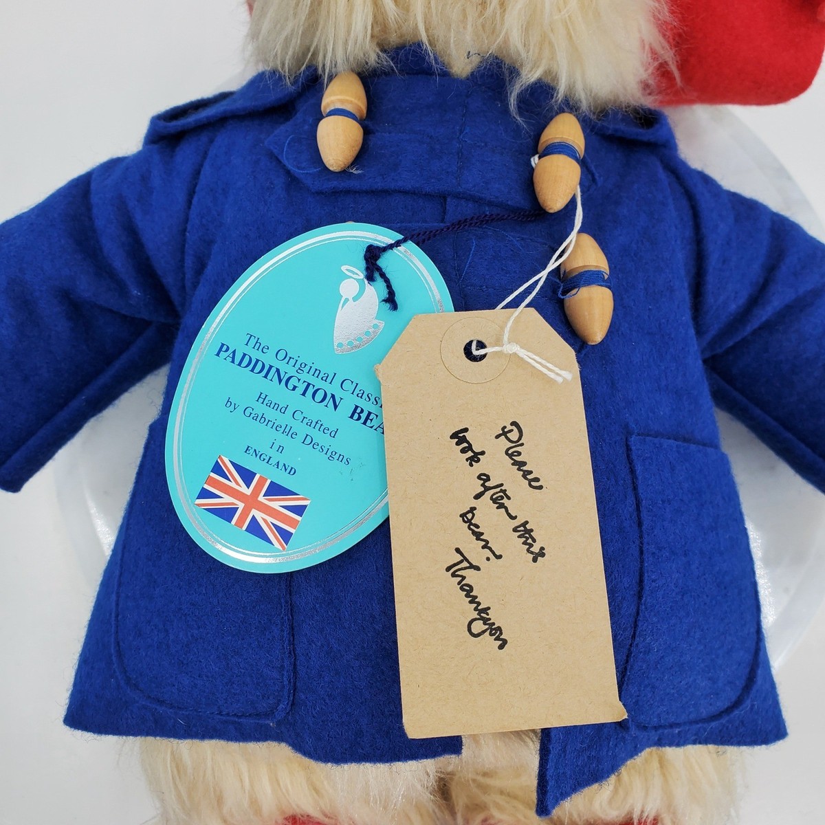 Vintage Gabrielle Designs Paddington Bear 1981 Made in England