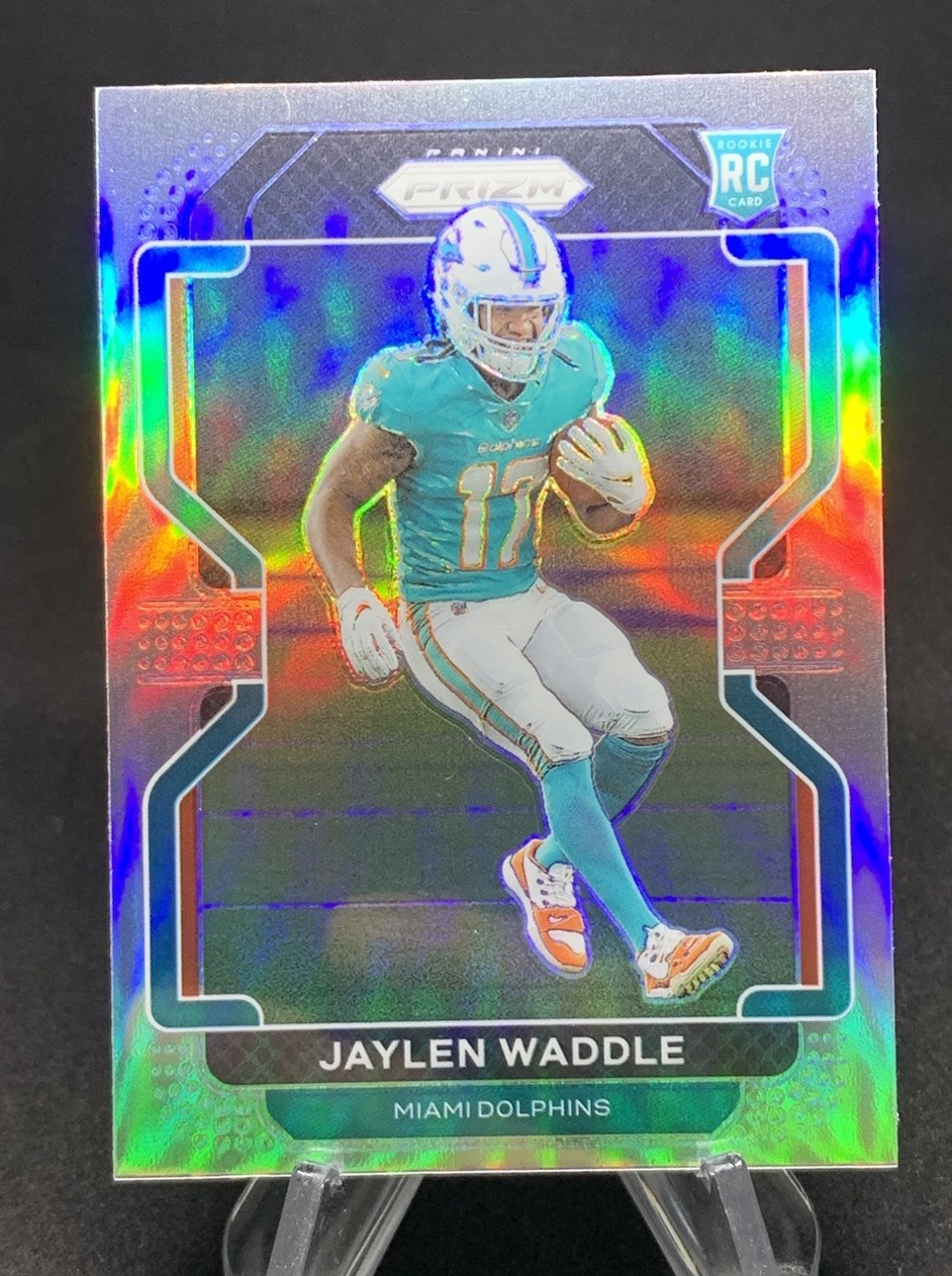 2021 Panini Prizm - Rookie Jaylen Waddle #338 Silver Prizm (RC)