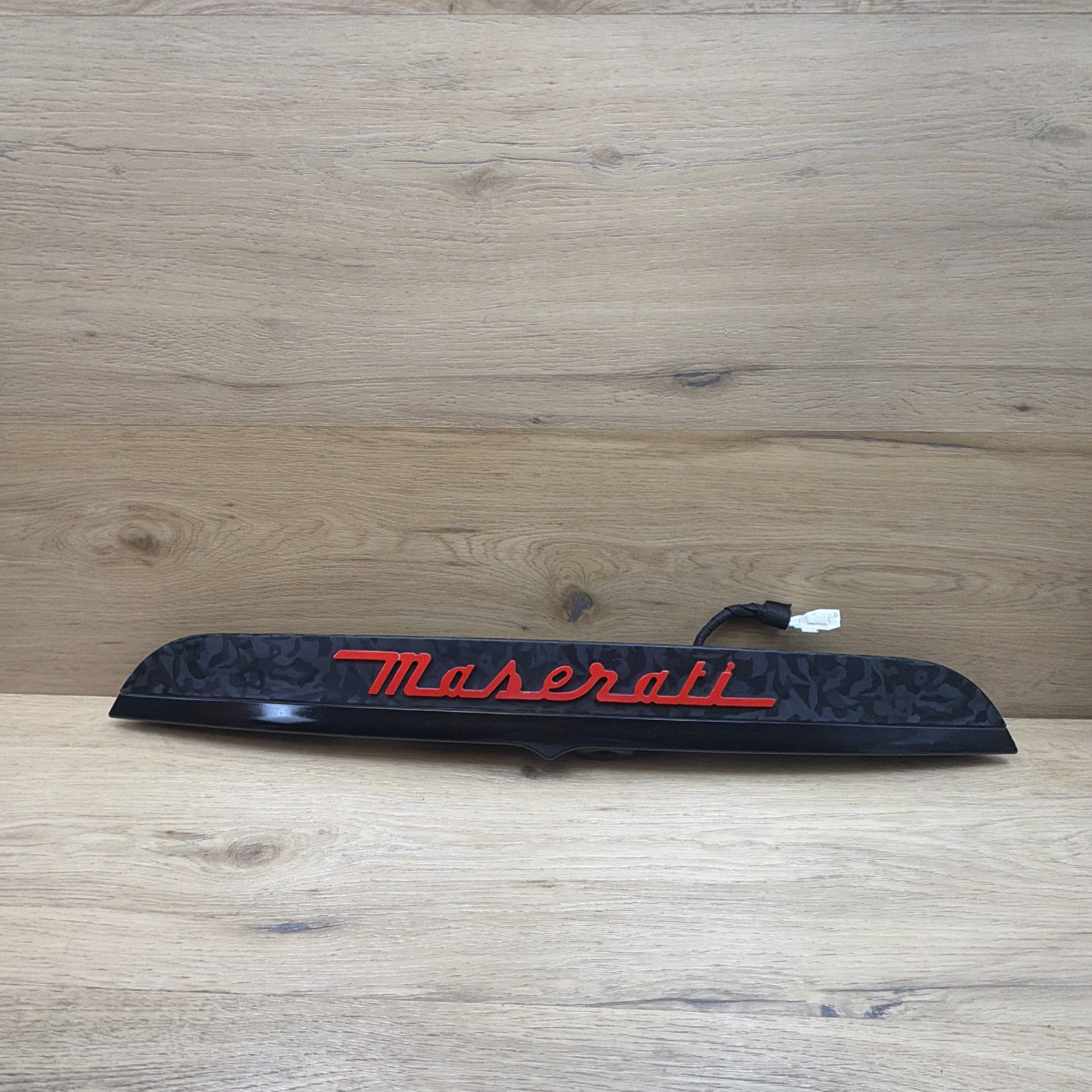 🟢 OEM Maserati M157 Ghibli 14-17 Rear Trunk Camera Trim Handle Lights GRAY🟢