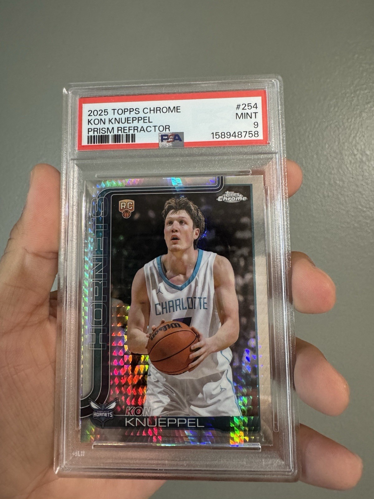 Kon Knueppel 2025 Topps Chrome #254 Prism Refractor Price Guide 