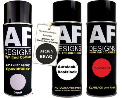 Epoxid Spraydose Set für Datsun BRAQ Dark Blue Metallic Spraydose EP Grundierung