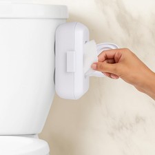 Discreet Flushable Dispenser   Fits STANDARD Size Flushable Only   No-Drill S...