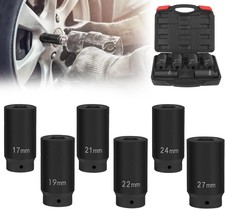 Juego vasos impacto 1/2" 17 19 21 22 24 27mm perno cigüeñal Harmonic Balancer