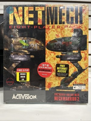 NetMech 8 Eight Player Pack  Windows PC 1995 Battletech SEALED VTG Activision