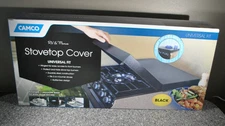 CAMCO 43554 UNIVERSAL FIT STOVE TOP COVER BLACK RV / CAMPER NEW