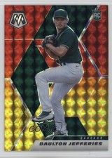 2021 Mosaic Rookie Choice Fusion Red & Yellow Prizm 21/64 Daulton Jefferies 1pf0