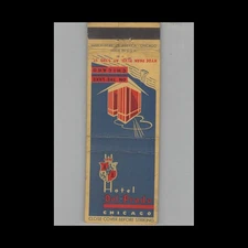 Matchbook Cover Hotel Del Prado Chicago IL