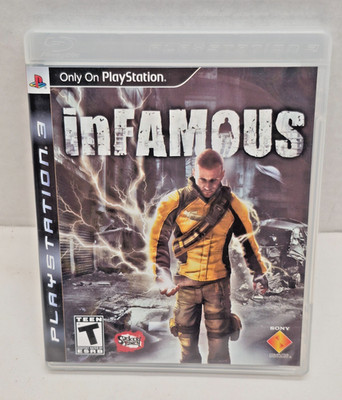 Sony Playstation 3 PS3 Infamous Manual Complete Tested Works Retro Game CIB 2009