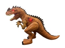 Dragon-I Toys Mighty T REX Dinosaurier elektronische laufende brüllende Lichter 9 Zoll braun
