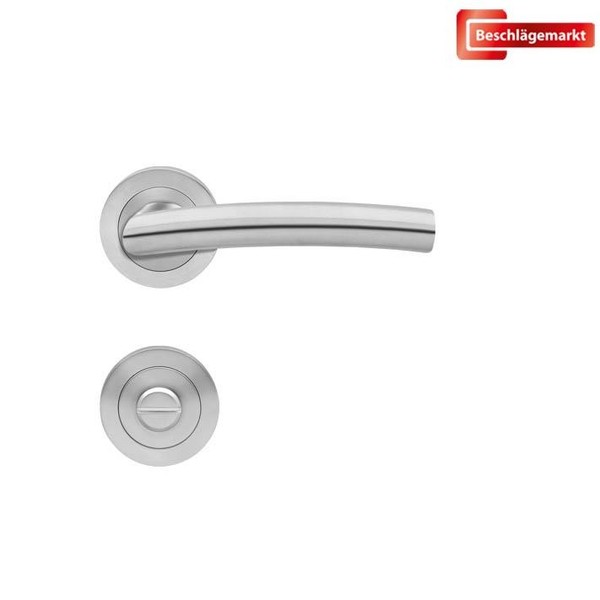 Karcher TüRdrüCker-Rosetten-Garnitur ER56 Madrid Edelstahl Matt WC TüRgriff-image