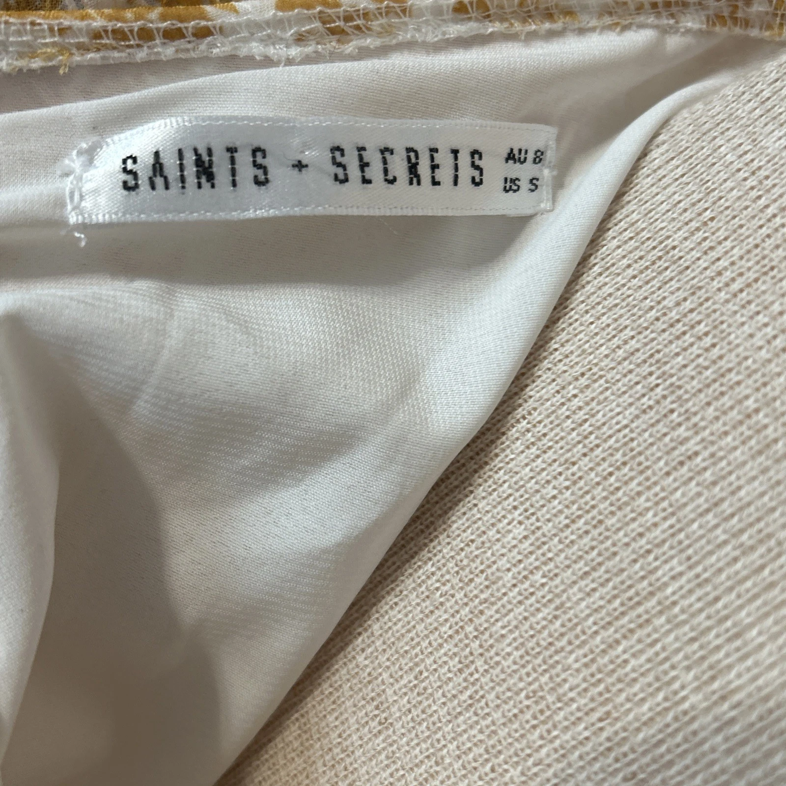 UNDERCOVER Abito Saints+Secrets Spring Fling donna S floreale chiffon con volant boho femminile