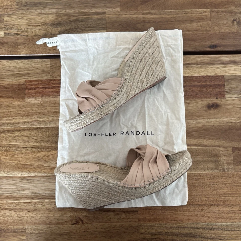 Sandalias Alpargata Loeffler Randall Cuña Nude Beige Mujer’s 7.5 B Cápsula Boho Foto 2 de 4