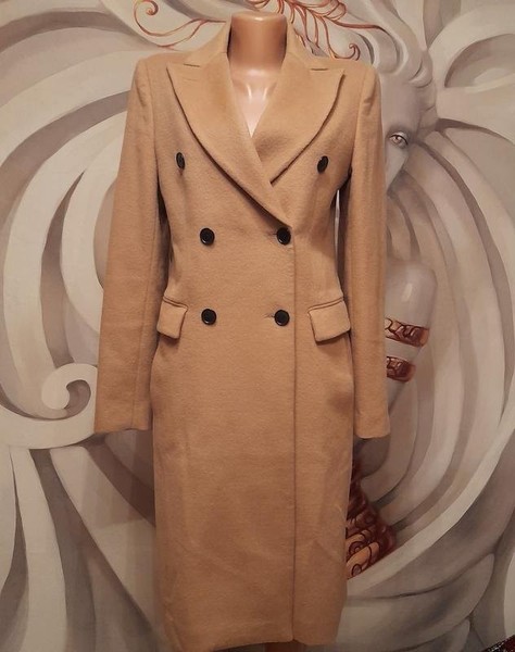 Women By Malene Birger Coat Orange Wool 42-44