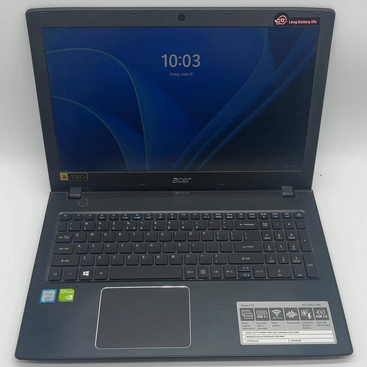 Acer Intel Core i5 8th Gen. PC Laptops & Netbooks 256 GB SSD