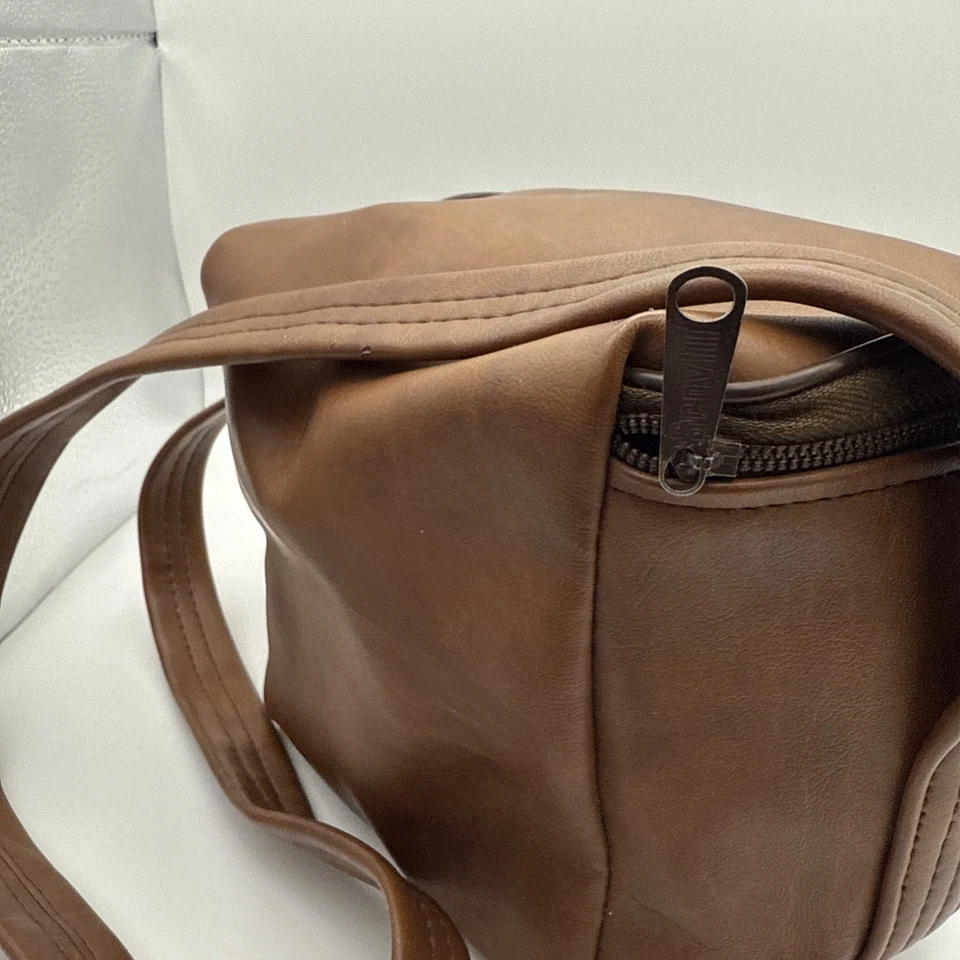 Polaroid instant camera strap clean Brown FAUX LEATHER Retro - Image 4 of 4