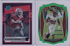 * KESHAWN VAUGHN * 2020 SELECT NEON GREEN DIE CUT HOLO + DONRUSS # 500 RC 