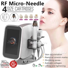 2in1 portable fractional gold rf micro nee-dle machine stretch mark acne removal