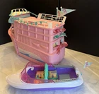 Vintage Pink Barbie Cruise Ship And Motor Boat Customized Play Set Mattel