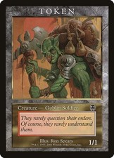 Goblin Soldier - Promo Token Magic Player Rewards LP MTG