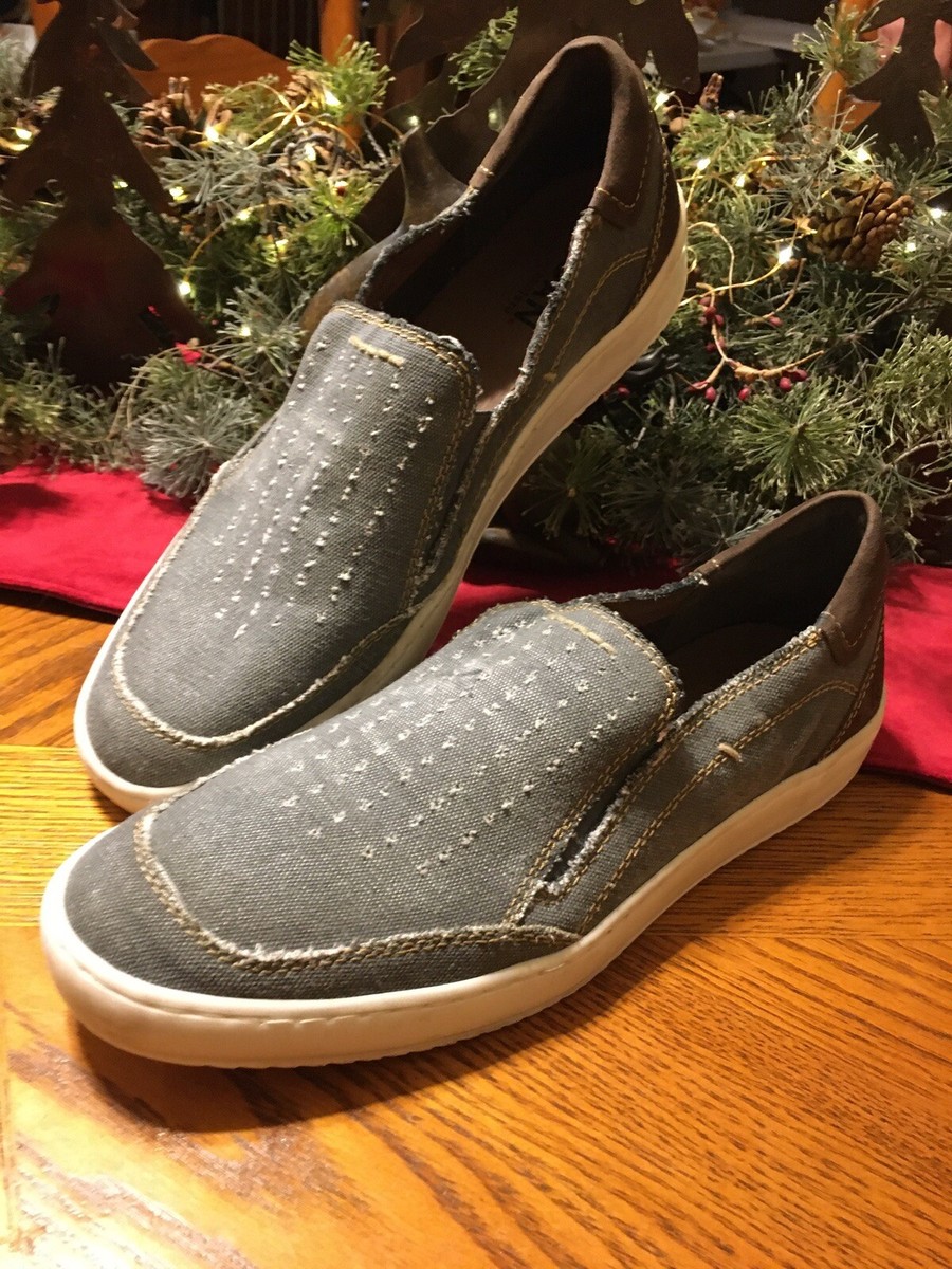 Roan BED STU KAYSON Mens Canvas Sneaker Grey Slip On Loafer  display picture 2