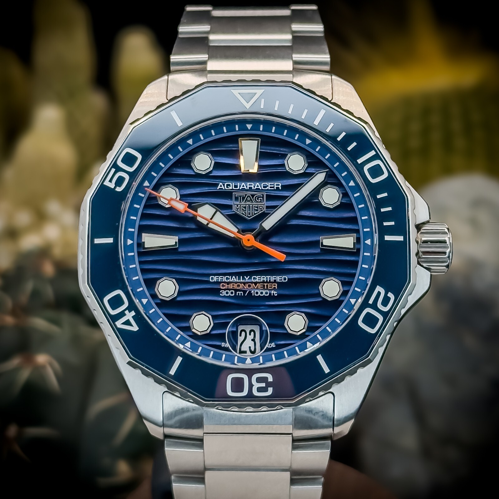 2024 TAG Heuer Aquaracer Pro 300 WBP5111.BA0013 Watch with 2 Straps