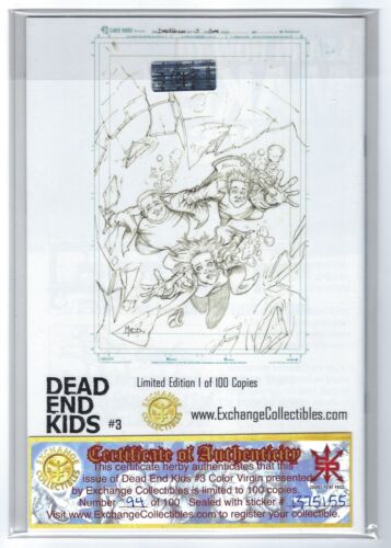Source Point Press DEAD END KIDS #3 first print limited exclusive variant COA - Picture 2 of 2