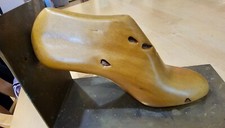 Mounted Vintage Cobbler Wooden Shoe Form Mold. Wood in Great Condition.