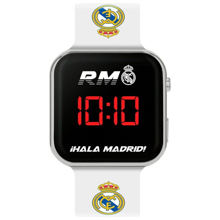 Real Madrid Cf LED Bambini Orologio, Regalo di Compleanno Merchandise Ufficiale