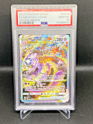 Pokemon Mewtwo VSTAR Crown Zenith Galarian Gallery Full Alt Art