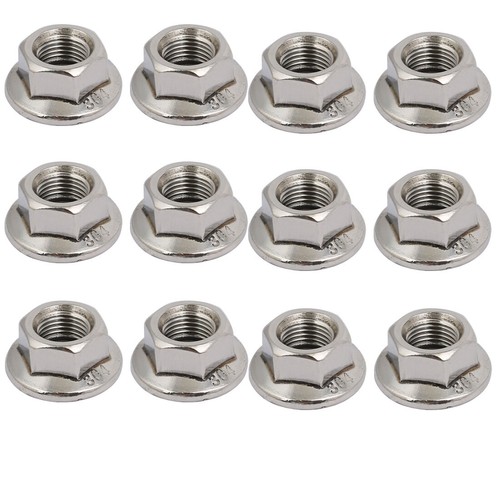 12 Contre-écrous Hexagonaux M10x1mm | Inox 304 | Uxcell | Freinage Filet Métrique