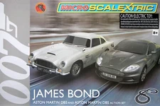 2015 Micro Scalextric James Bond 007 Aston Martin G1122T HO Slot Car RACE SET