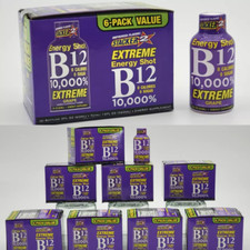 NEW  SEALED Grape B12 Energy Shots 2 oz each 48/Case EXP 12/2027