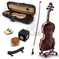 High Quality SKYVN671 Full Size Hand Carved Artist Violin Antique Phoenix Back