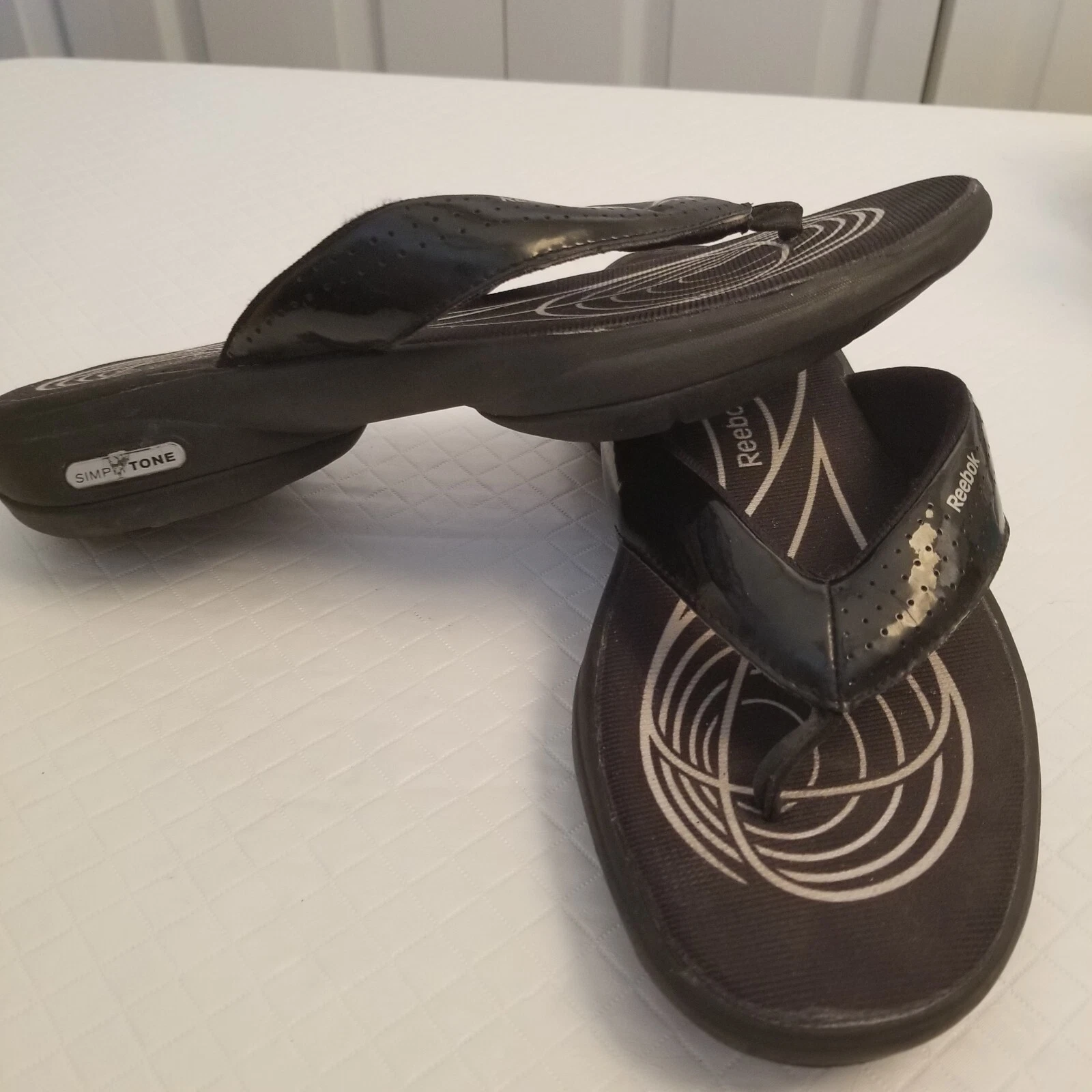 Infradito donna Reebok Simply Tone taglia 9 nero