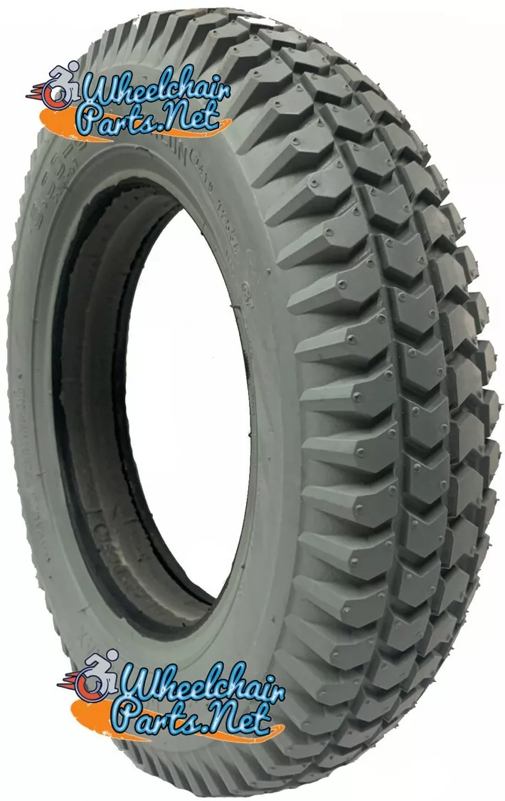 Primo 14x3 (3.00-8) Foam Filled, Black, Power Wheelchair Tire