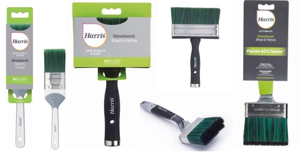 Shed and Fence Paint Brush Harris Various Style Paint Brushes Brand New