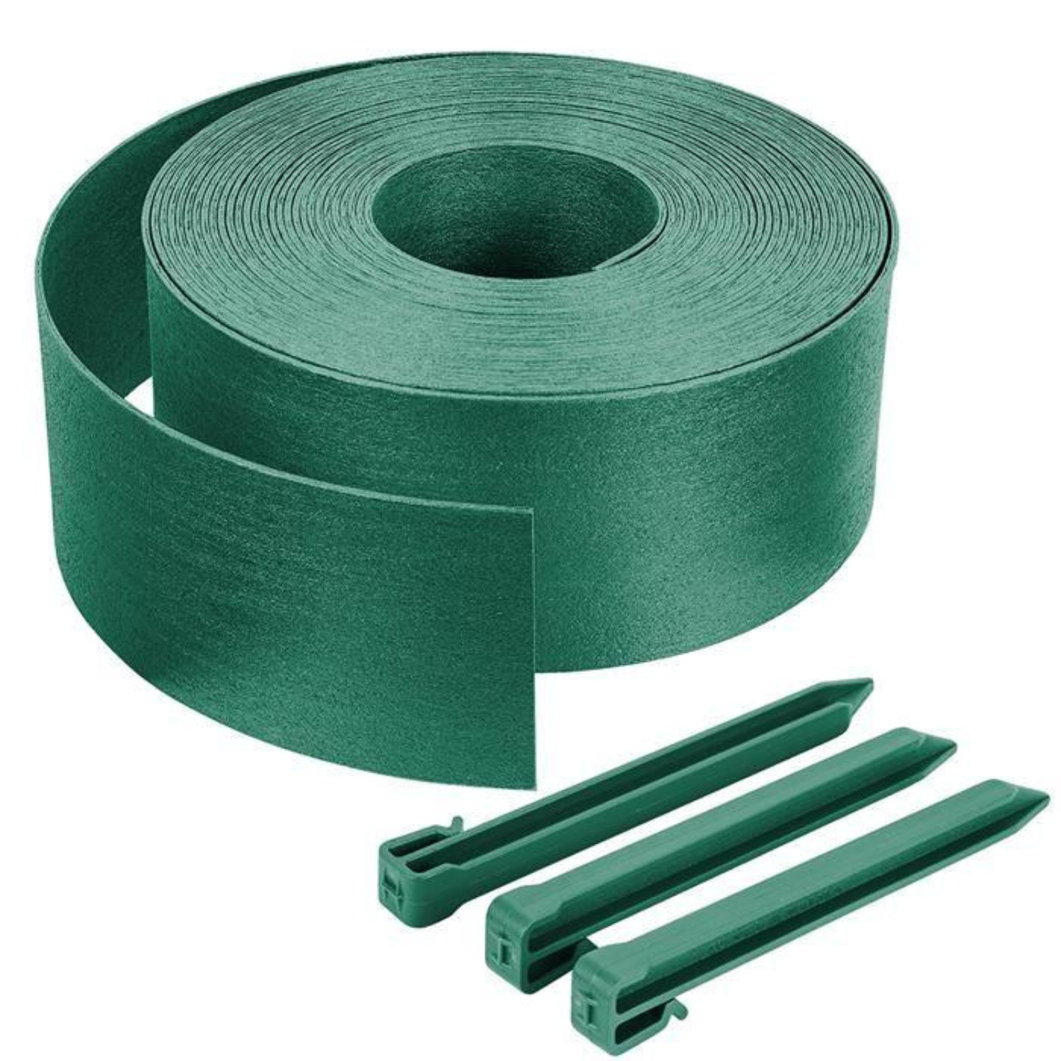 Bordure jardin 20m flexible en PE noir pour délimiter les parterres