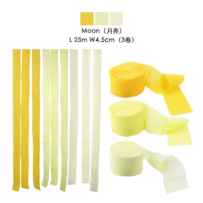 6pcs Crepe Paper Streamer Party Decorations pastel party Streamers