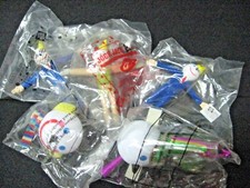 Lot 5 SEALED Jack-in-the-BOX collectable items Bendy toy antenna ball 97 99 00