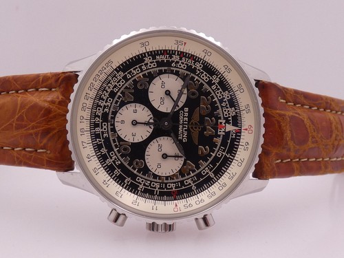 CRONOGRAFO BREITLING NAVITIMER COSMONAUTE 24H A12023 ACCIAIO MANUALE OROLOGIO - Foto 6 di 16