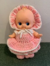 VTG. UNBRANDED KEWPIE SOFT VINYL, JOINTED, POSABLE HEAD  LIMBS, HONG KONG