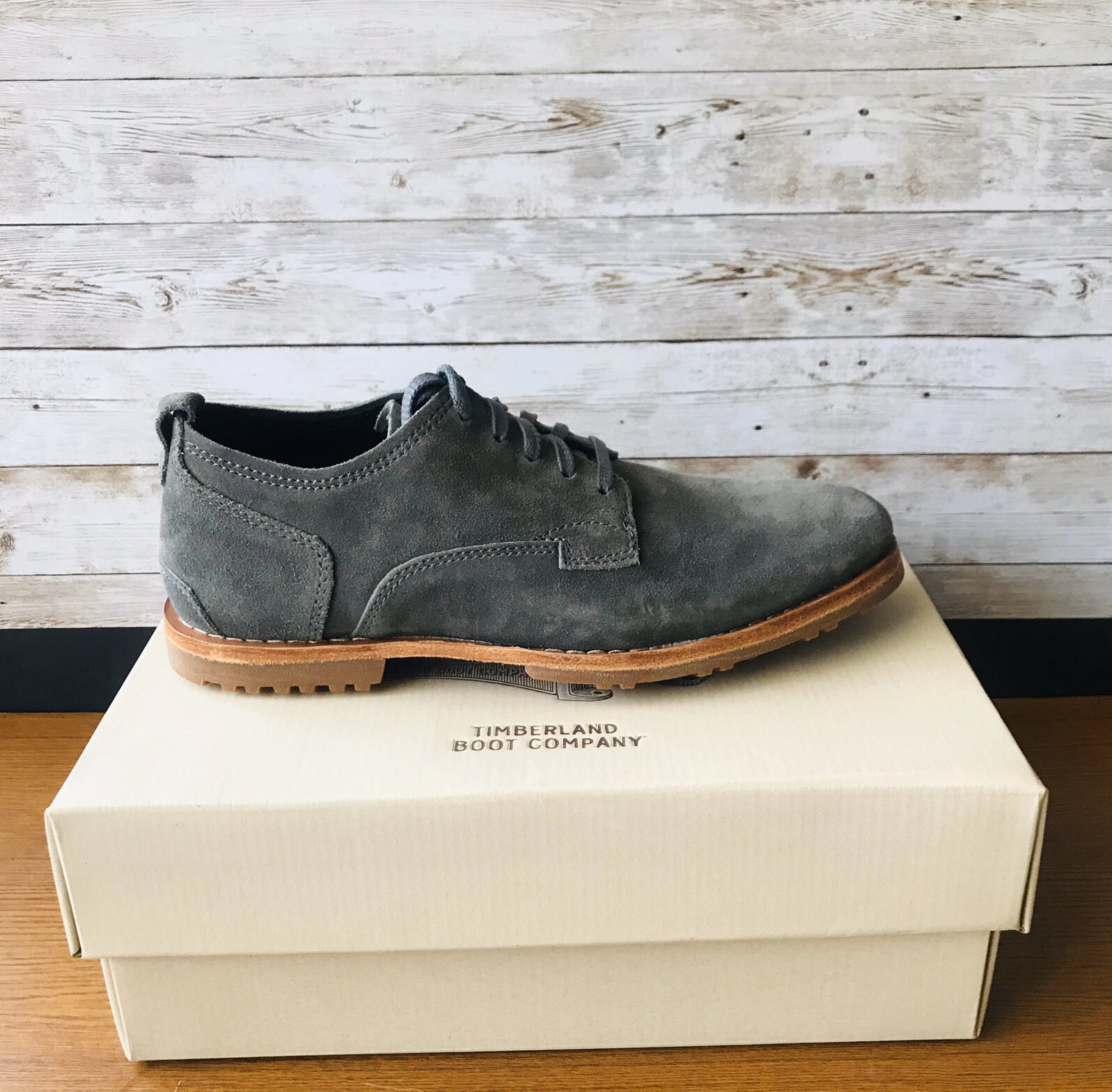 TIMBERLAND UOMO BARDSTOWN PUNTA LISCIA OXFORD TB0A21DK033 GRIGIO. TG:7